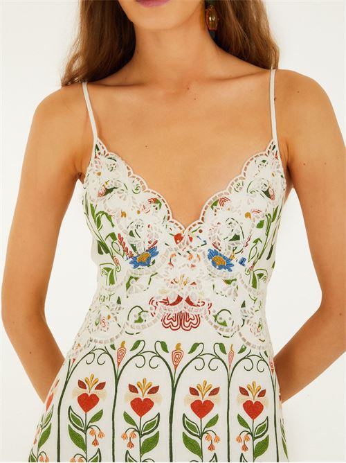 Stitched Garden Dress FARM RIO | 358185STITCHEDGARDEN26092